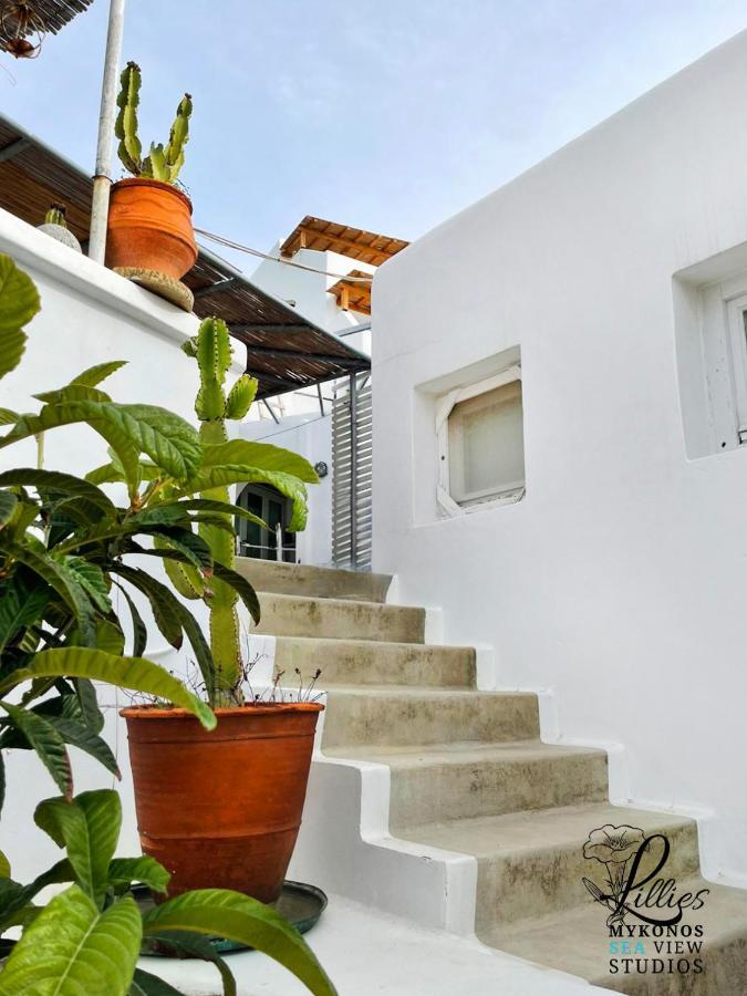 Lillies Mykonos Sea View Studios Tourlos Bagian luar foto
