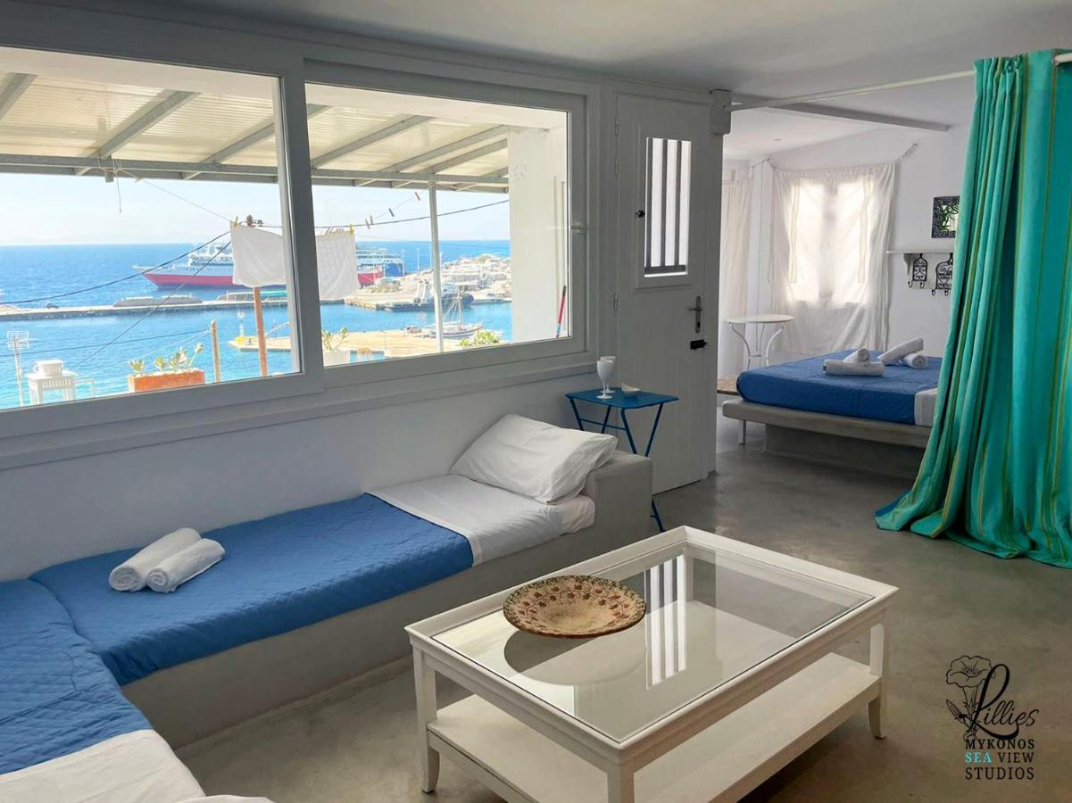 Lillies Mykonos Sea View Studios Tourlos Bagian luar foto